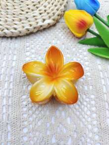 1pc/3pcs/4pcs/6pcs/9pcs 8cm Hibiscus Flower Shaped Hair Clips, Blue/Pink/Purple Lightweight Plastic Bathroom Hair Accessories Suitable For Daily Outing, Casual Party, Commute, Beach Holiday, Ponytail, Bun, Face Washing, Makeup, Outfit Matching Fashion Claw Clips