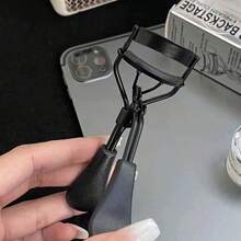 1 Stück Wimpernzange, moderner Edelstahl Wimpernkräusler mit Silikon-Liebe-Design und Kamm, Wimpern Make-up Werkzeug