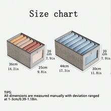 1 hộp đựng quần áo, hộp đựng quần áo và quần có thể gấp gọn, hộp đựng tủ quần áo phòng ngủ không có nắp - Nhiều màu - Xem 2