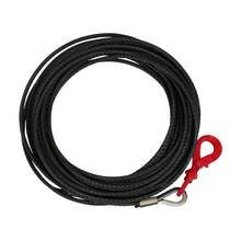 LianDu-US 2inx100FT Wire Rope, Stainless Steel Wire Rope Cable With Swivel Hook And Self Locking Hook For Winch Operations, Lifting, Rigging, Towing (Red) - Red - View 5