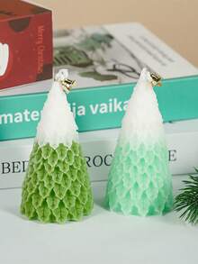 1 Stück Weihnachtsbaum & Kerze kreatives Weihnachtsgeschenk, Partydekoration, Weihnachtsduftkerze, Weihnachtsandenken