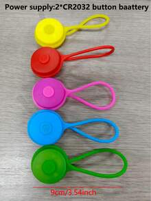 1pc Outdoor Pet Silicone Halter Light, Super Bright Front & Rear LED Pet Safety Pendant, High Visibility For Night Walking Dogs And Outdoor Activities, Anti-Lost Backpack Light Silicone LED Warning Light