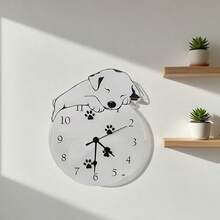 Ceas suspendat exterior în stil american, acrilic transparent, ceas de perete pentru salon, ceas decorativ silențios pentru sufragerie