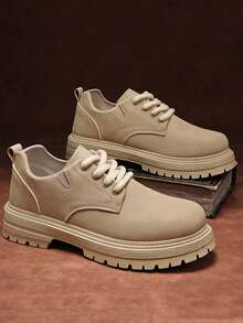 Herren Lässig/Business/Formelle Schuhe, Neuer britischer Stil vielseitige Dicksohlen Leder Sneaker - Verschiedenfarbig - Übersicht 23