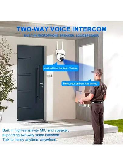 1/2/ 1080P HD Slimme WIFI Camera, Home Security Camera Monitor, 360° Panoramic View, Night Vision, Support PTZ Control Zoom, Two Way Audio, AI Motion Detection Alarm Wireless Indoor Outdoor view 4