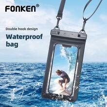 Waterproof Phone Case Pouch Bag Double Hook Lanyard Mobile Smartphone Cover For Max 7.5 Inch Phone - Double Hook Mobile Phone Waterproof Bag - View 2
