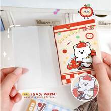 1pc , A7 Apple Duoduo Office Notebook Cute Rubber Cover Notebook Portable Pocket Notebook Student Mini Portable Notebook Word Book Simple Handbook Creative Small Gift - Màu sắc ngẫu nhiên - Xem 3
