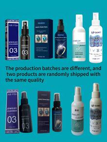 1 chai/50ml dung dịch vệ sinh trang sức, dung dịch vệ sinh kim loại trang sức, dung dịch chăm sóc tẩy gỉ sét và bụi cho dây chuyền kim cương (Sản phẩm mới và cũ sẽ được gửi ngẫu nhiên) - Nhiều màu - Xem 11