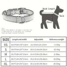 Collar vintage de bloqueo de color CP250-1, collar ajustable y a prueba de choques para perros medianos y grandes