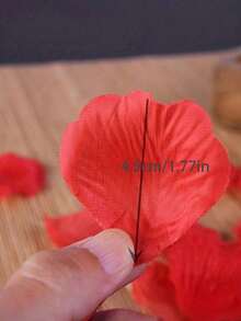 1000/2000/10pcs Romantic Style Non-Woven Fabric Simulated Rose Petals, Artificial Rose Petals, Romantic Handcrafted Scattered Flowers, Proposal Parties, Valentine's Day Decorations, Wedding Decorations And Room Decorations, Anniversary Decorations - Multicolor - View 5