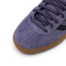 Adidas Originals HANDBALL SPEZIAL Low-Top Sneakers, Unisex Casual Retro Classic Running Travel Commute Lifestyle Sports Shoes JR3847 - Soft Violet/Black/Gold - View 8