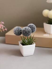 1 件/套 6 件人造迷你多肉植物，适用于家庭、客厅、桌面、窗台、办公桌装饰、母亲节、婚礼派对装饰 - 粉色 - 查看 12