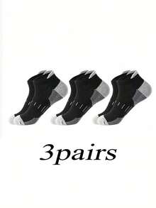 6 Pairs Unisex Breathable Arch Support Low-Cut Compression Socks, Suitable For Running & Daily Wear