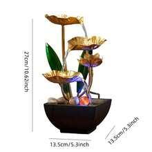 LUMIARTISAN Small Indoor Fountain, Automatic Circulation Humidifier, Desktop Decoration, Living Room, Indoor Bedroom, Relaxation Crafts