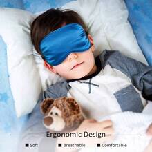 12 Piezas Antifaz para Dormir de Seda Antifaz para Dormir de Seda Pura para Nios con Correa Ajustable Mscara de Ojos Suave y Suave. Cubreojos para Dormir Colores Surtidos - Varios colores - Ver 3