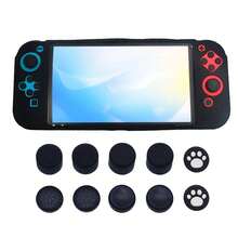 1 Set: 1pc Silicone Protective Case + 10pcs Joystick Cap For Nintendo Switch OLED, Anti-Drop, Anti-Dust, Anti-Scratch, Enhanced Gameplay Experience - Multicolor - View 11