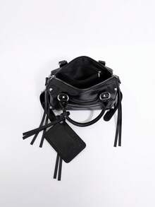 Women's Bag 2025 New Style High-End Sense Shoulder Crossbody Rivet Boston Pillow Bag