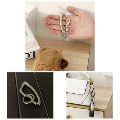 Cute Y2K Carabiner Keychain Clips Irregular Cool Multi - Use Large Heavy Duty Carabiner Hook Key Ring Outdoor Accessories