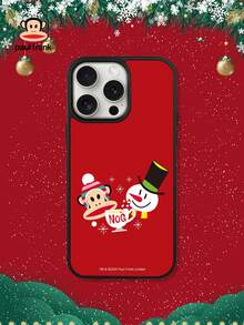 Paul Frank 官方授权二合一亚克力手机壳，全身防震保护带摄像头盖，设计兼容 13/14/15/16 Pro Max - 彩色 - 查看 1