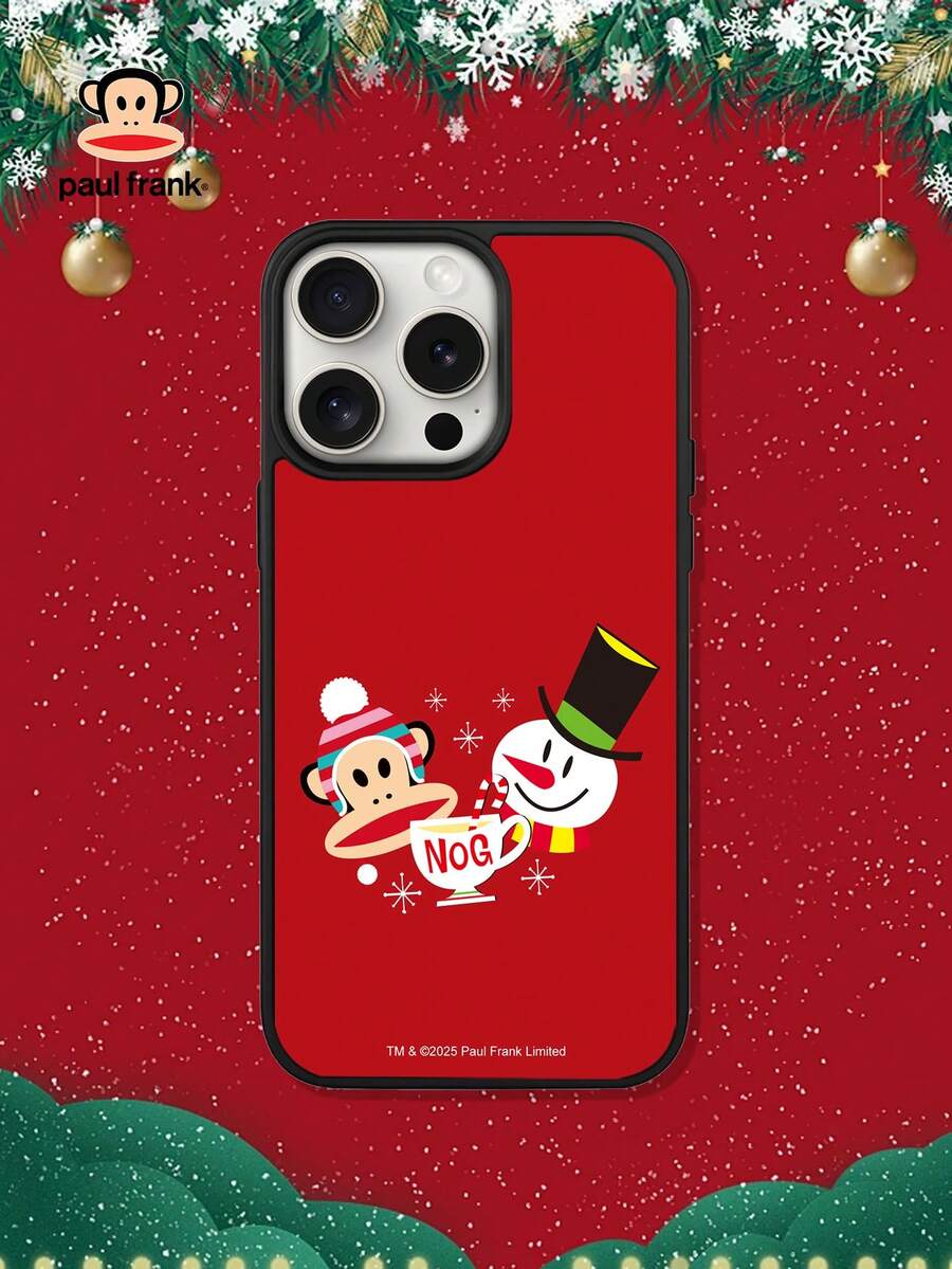 Paul Frank 官方授权二合一亚克力手机壳,全身防震保护带摄像头盖,设计兼容 13/14/15/16 Pro Max - 彩色 - 查看 1