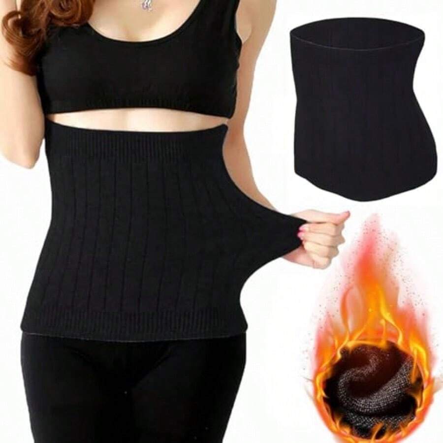 Unisex Washable Double-Layer Fleece Waist Belt, Suitable For Home, Office And Outdoor Activities, All Seasons, Comfortable And Warm - Multicolor - View 1