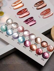 10ml Autumn Winter Nails New Ultra-Bright High Magnetic Powder Retro Ice Transparent Pink Blue Brown Red Glass Bead Cat Eye Gel Nail Polish Moonlight Porcelain White Cat Eye Phototherapy Nail Art Whitening Popular Gel For Nail Salon Home Diy Nail Supplies