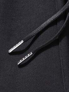 女士保暖加厚运动裤，柔软舒适，喇叭裤型，适合冬季休闲、运动、办公及户外活动穿着。 - 黑色 - 查看 5