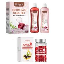 Hoegoa 1 Sets Onion Biotin And Rosemary Shampoo Conditioning & Hair Care Capsules Set- Silicone Free, Deep Moisturizes And Strengthens Hair Roots For All Hair Types - Pink - View 9
