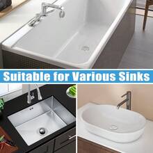 Bathroom Sink Stopper Hair Catcher, Universal Pop Up Sink Drain Filter With Stainless Steel Filter Basket, Bathroom Sink Drain Strainer - 2個 - 查看 2