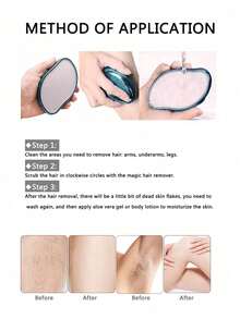 Reusable Crystal Leg Hair Remover For Women And Men,Magic Painless Exfoliation Hair Removal Tool,Ladies Epilator Painless Physical Crystal Hair Remover Eraser Glass Hair Remover, Easy Cleaning Hair Removal Tool Depilation,Body Hair Removal Tool, Crystal Glass Callus Shaver Manual Depilation Exfoliator, Magic Leg Hair Eraser For Back Arms Legs ,Hair Products And Accessories For Barber Salon Beauty Travel Essentials(Don't Shave Hair Or Beard)