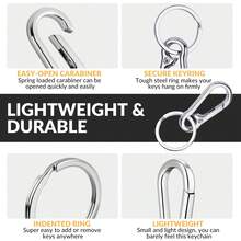 4pcs Zinc Alloy New Style Waist Hanging Car Key Chain, Stainless Steel Key Ring With Keychain, Double Loop Keyring, Durable Spring Hook, Creative Pendant, Ideal Gift