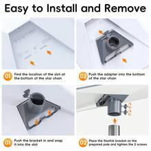 Bộ chuyển đổi ống gắn cột bằng hợp kim nhôm cho ăng-ten Starlink Gen 3 tiêu chuẩn. - cho Starlink Gen 3 - Xem 4