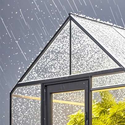 15 Pack Polycarbonate Greenhouse Panels, 2' X 4' X 0.24'' Roof Panels Sheets, Waterproof UV Protected Corrugated Plastic Roofing, Impact Resistance Clear Roofing Sheets For Greenhouse/Garden