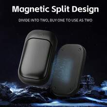 Portable Material Dual Hand Warmer, 2-In-1 Double Warmth, 3 Adjustable Levels, Minimalist Style, Single/Two Pieces Sold, Winter Warmth, Black/Pink/White, 3 Colors Available - A - View 9