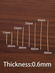 100Pcs/Lot 15/20/25/30/35/40/45/50mm T Shaped Headpins Connector 14K Gold Plated Stainless Steel Flat Head Pins For Jewelry Findings Making Accessories Supplies - T-needle - View 10