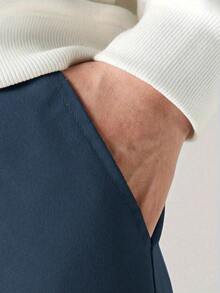 Tween Boys' Casual Drawstring Cargo Pants For Spring, Summer And Autumn - Blue - View 4