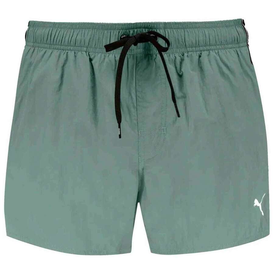 Puma Men Athletic One-Piece Swimsuits - Green - View 1