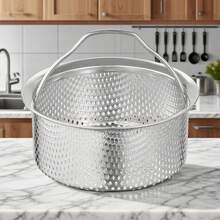 Cesta de vapor de acero inoxidable 304 para alimentos, cesta de vapor para huevos, carne, olla a presión y arroz - Pequeño - Ver 5