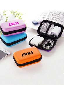 1 Stück individuell anpassbare tragbare Mini Aufbewahrungstasche, Handy Ladekabel Organizer Tasche, Reißverschluss Geldbörse, USB Ladegerät Kopfhörer Organizer, tragbare Festplatte Kopfhörer Tasche USB Ladegerät Kopfhörer Organizer, tragbare Festplatte Kopfhörer Tasche Powerbank Reise Tragbares Ladegerät Ladegerät Tasche Schule Uni Kopfhörer Tasche Kabel Tasche Elektronik Tasche Powerbank Ladegerät - Verschiedenfarbig - Übersicht 3