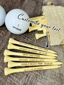 Personalisierte Golftees, Individuelle Golftees, Gravierte Golf Geschenke, Wähle Schriftart und Farbe, Weiße Holz Golf Tees, Geschenk für Männer Vatertag Geschenk Papa Golf Geschenk, Kunstaktivitäten, Outdoor-Sportausrüstung, Ideale Geschenke für ihn, Freund, Familie, Freunde, für Geburtstage, für Urlaub/Feiertage, für Schule/Wettbewerb, für Sport - Verschiedenfarbig - Übersicht 10