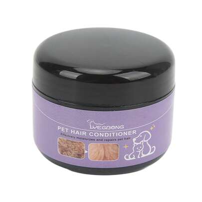 Crema descremada para perros, suave crema para el cabello para mascotas calmando irritabilidad multifuncional hidratiza la piel profesional para el salón de belleza de mascotas para perros