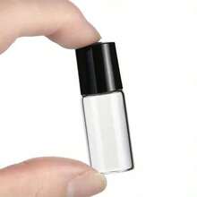 زجاجات رول-أون بسعة 1مل/2مل/3مل، زجاجات لتعبئة العطور، زجاجات لعينات الزيوت الأساسية، زجاجات زجاجية شفافة، مناسبة للعمل والسفر والمناسبات الأخرى