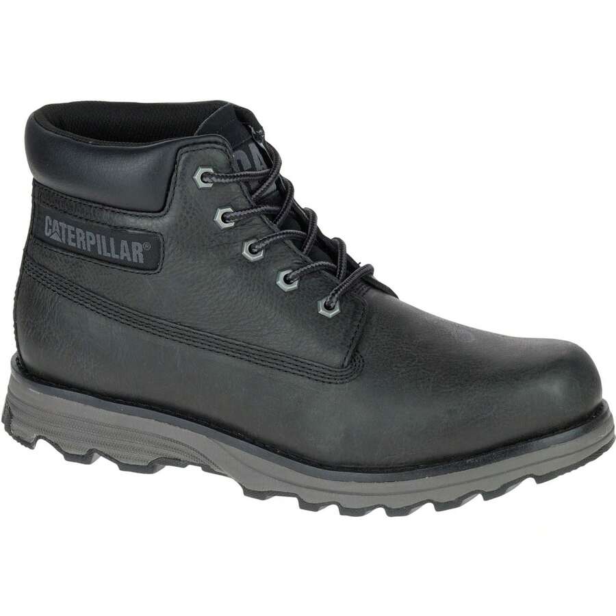 Caterpillar Mens Founder Leather Boots (Black) - 100% Mixed - (FS7332) - Black - View 1