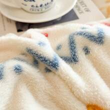 奢华波西米亚花卉和几何毛绒被子 - 超柔软，四季皆宜，可机洗，适合卧室和客房，完美的圣诞礼物，波西米亚风格毛毯涤纶面料