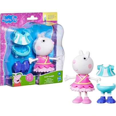 Peppa Pig Dress-Up 6" Figure With 6 Fashion Accessories, Suzy Sheep
