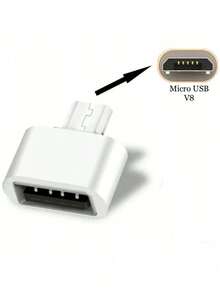 3 Pcs V8 Micro-USB OTG Adapter, V8 Male To USB Female Adapter - Multicolor - View 5