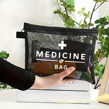 Bolsa de tela organizadora de pastillas "Bolsa de medicamentos" humorística - Bolsa de medicamentos reutilizable con cremallera para viajes y cosméticos - Regalo ideal para mujeres, hermanas e hijas en cumpleaños y Navidad