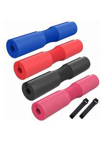 Almohadilla para sentadillas con barra para entrenamiento de fuerza, almohadilla para sentadillas antideslizante con hebilla de nailon incorporada - Negro - Ver 7