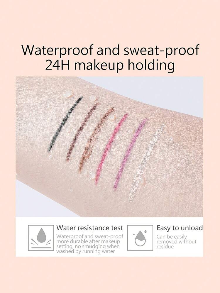 NOVO 防水、汗に強い、長持ちアイライナージェルペン、にじまない、羽のようにソフトなチップ、デイリー、新年、クリスマス、ハロウィンのメイクアップ、アウトドア、パーティーなどに適しています - 04# ベリーカラー - 見る 10