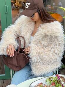 Women's New Loose Faux Fur Jacket, Versatile Style